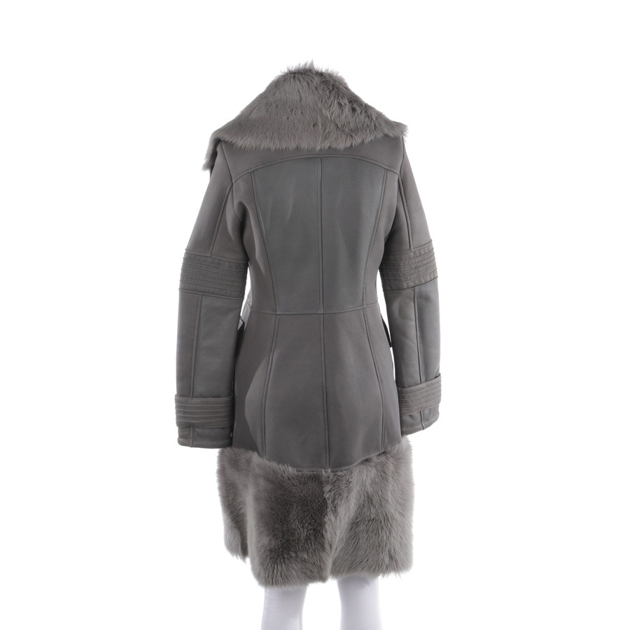 Image 2 of Leather Coat 32 Gray in color Gray | Vite EnVogue
