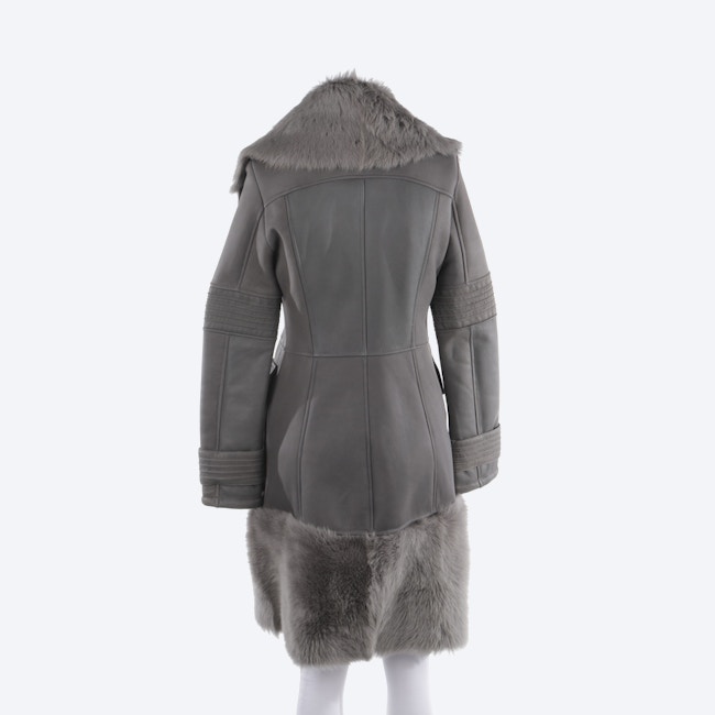 Image 2 of Leather Coat 32 Gray in color Gray | Vite EnVogue