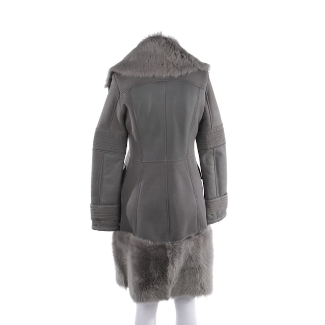 Leather Coat 32 Gray | Vite EnVogue