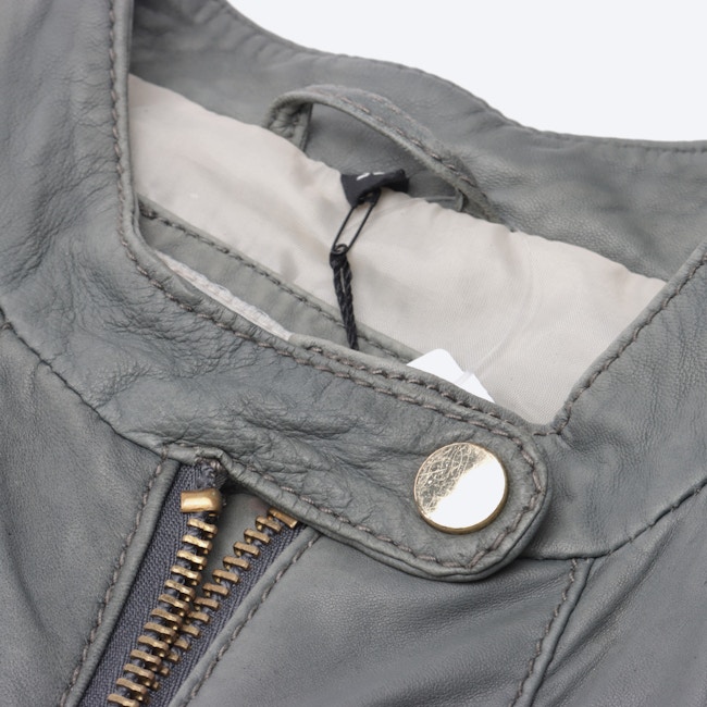Image 3 of LeatherJackets 36 Gray green in color Gray | Vite EnVogue