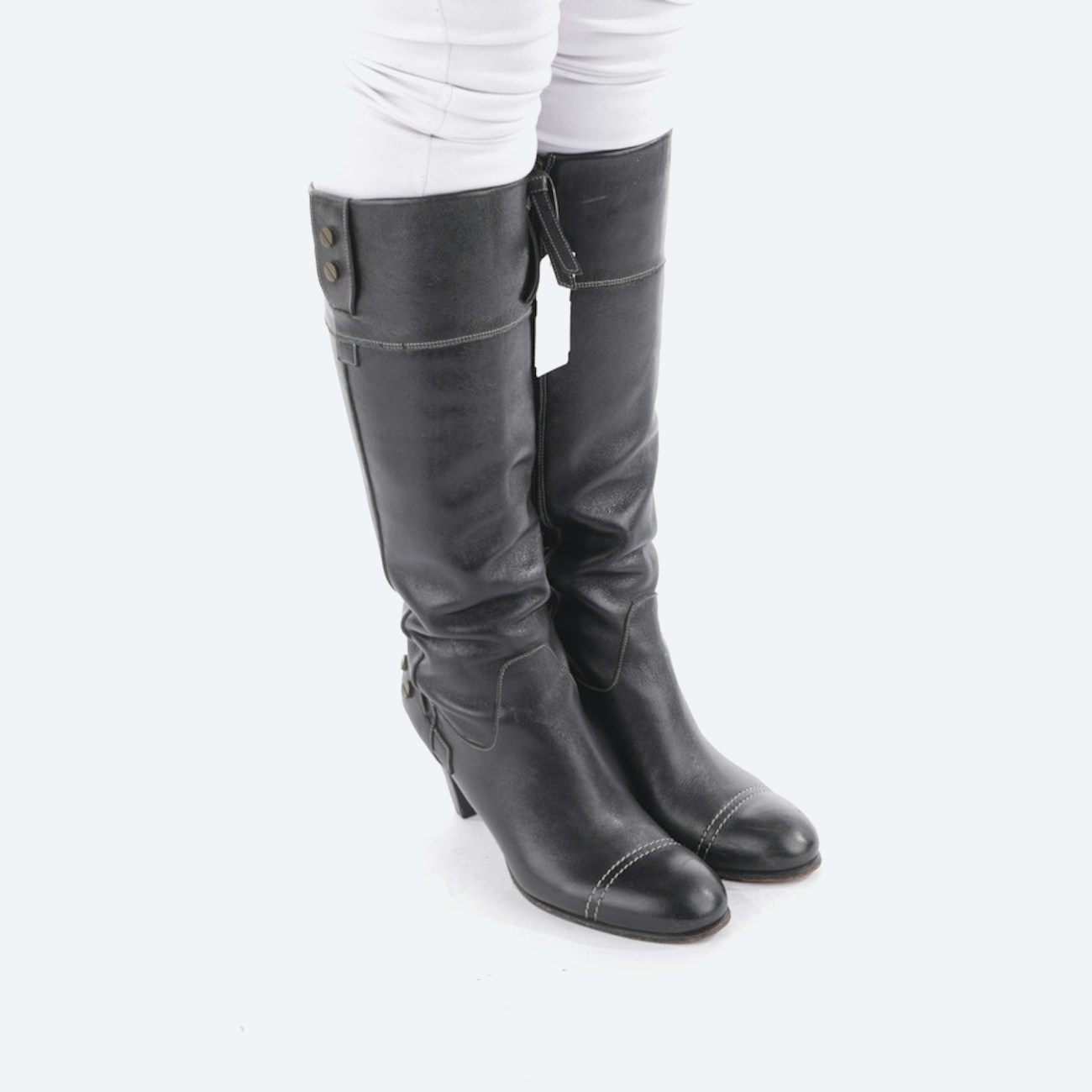 Image 1 of Knee High Boots EUR 37 Black in color Black | Vite EnVogue