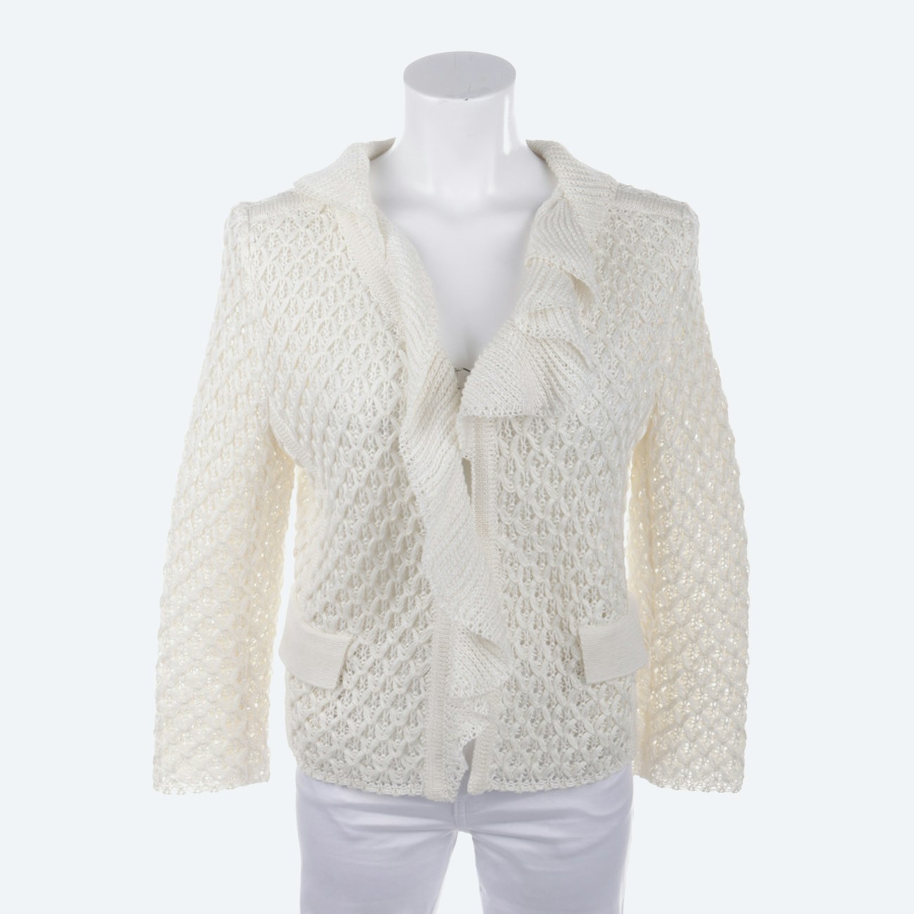 Image 1 of Cardigan 38 Ivory in color White | Vite EnVogue