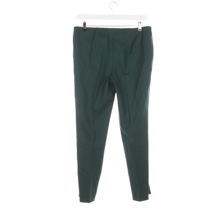 Image 2 of Pleated Trousers XL Emerald green in color Green | Vite EnVogue