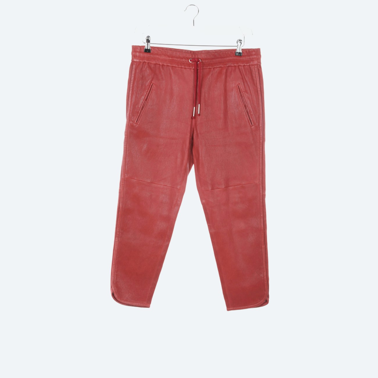 Image 1 of Leather Pants 38 Dark red in color Red | Vite EnVogue