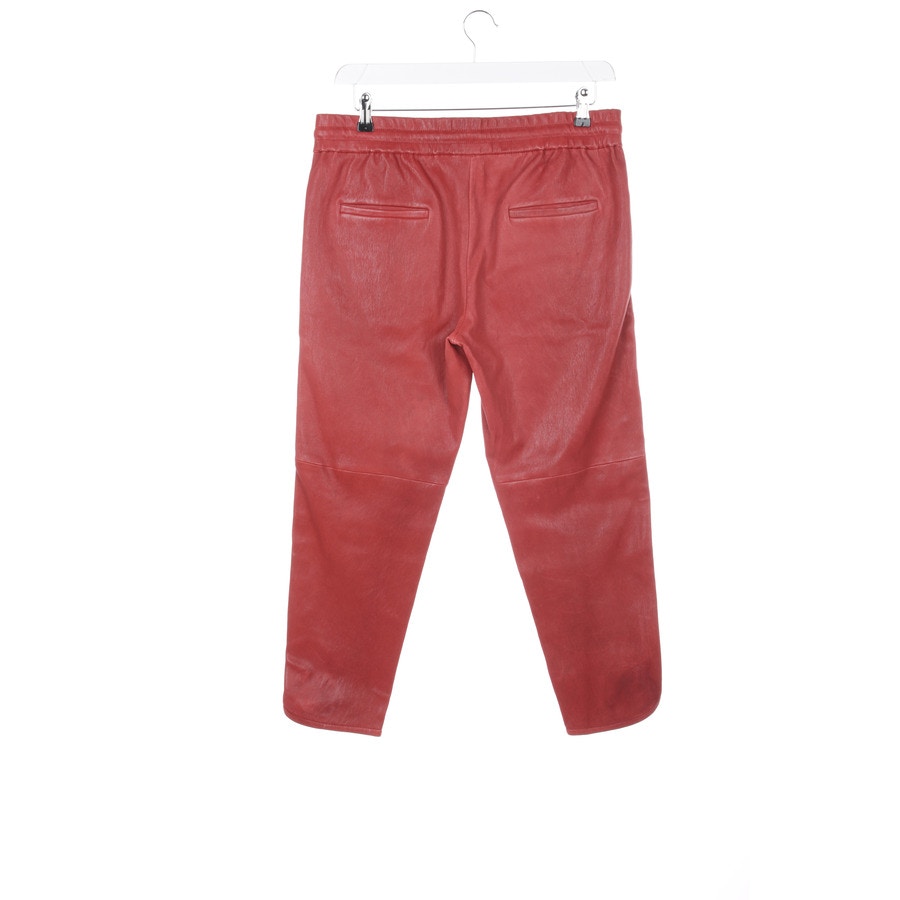 Image 2 of Leather Pants 38 Dark red in color Red | Vite EnVogue