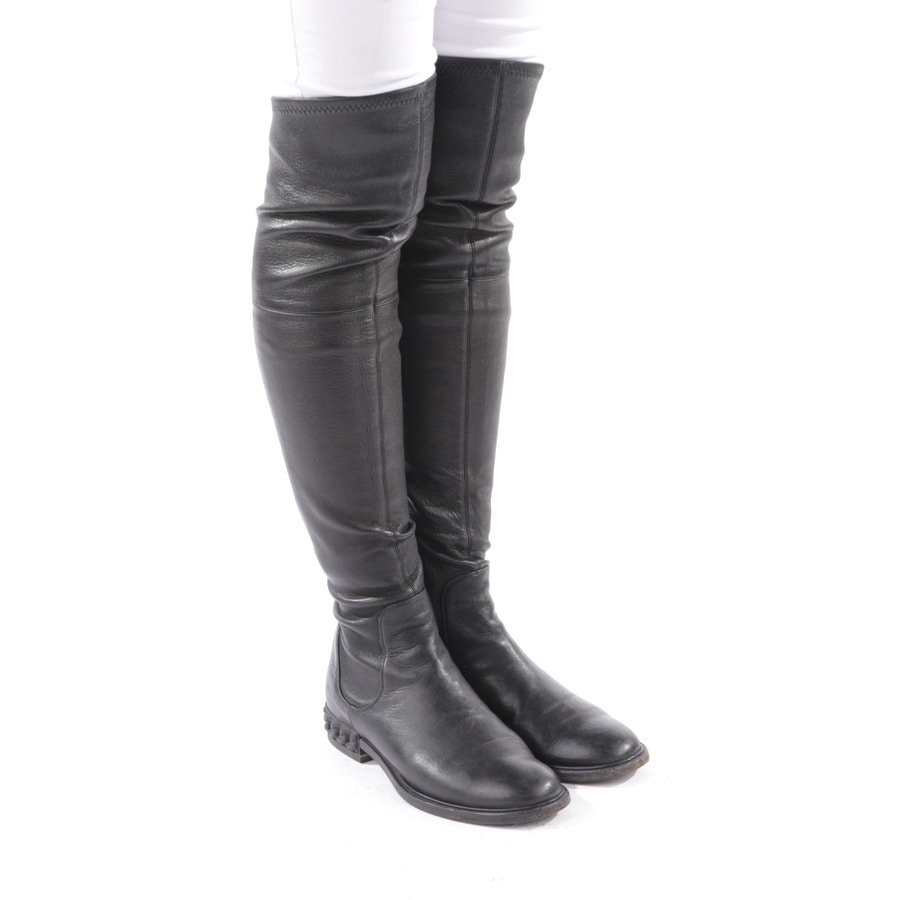 Image 1 of Overknee Boots EUR 36 Black in color Black | Vite EnVogue
