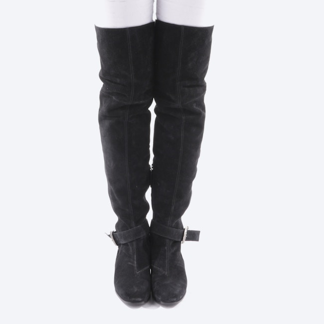Image 2 of Overknee Boots EUR 36.5 Black in color Black | Vite EnVogue