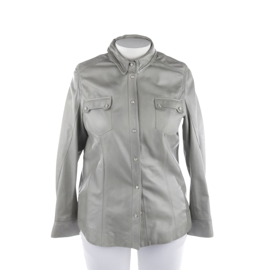 Image 1 of LeatherJackets 44 Silver in color Metallic | Vite EnVogue
