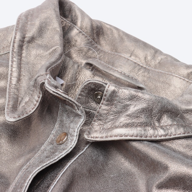 Image 3 of LeatherJackets 44 Silver in color Metallic | Vite EnVogue