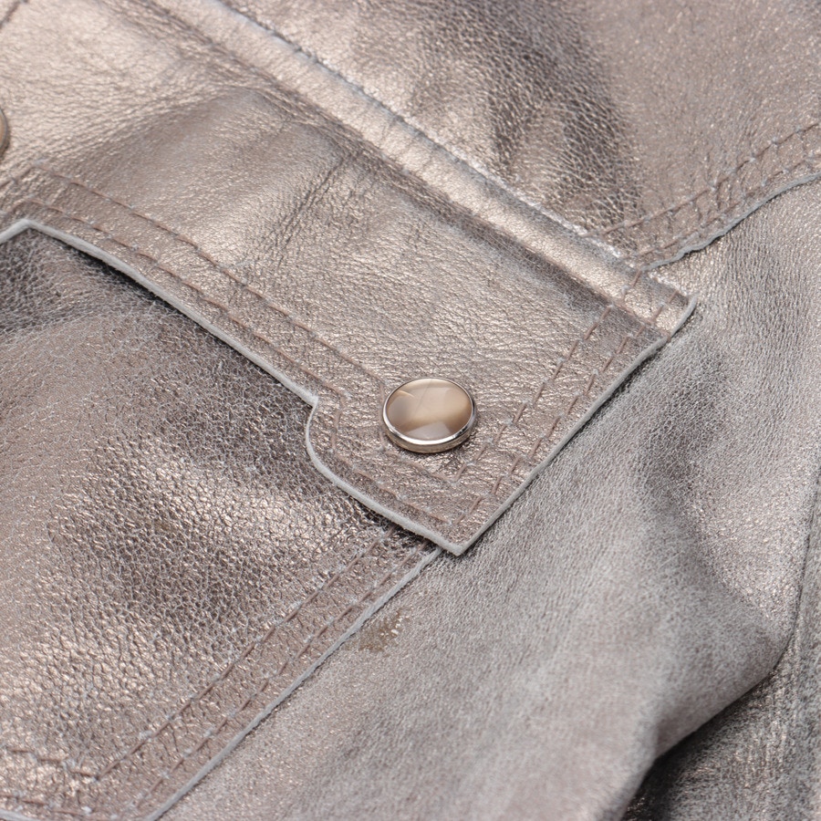 Image 4 of LeatherJackets 44 Silver in color Metallic | Vite EnVogue