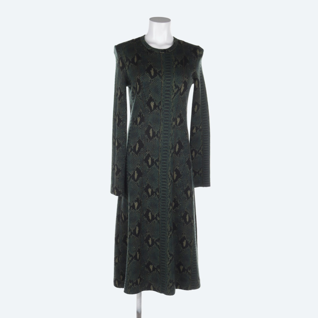 Image 1 of Knit Dress M Darkgreen in color Green | Vite EnVogue