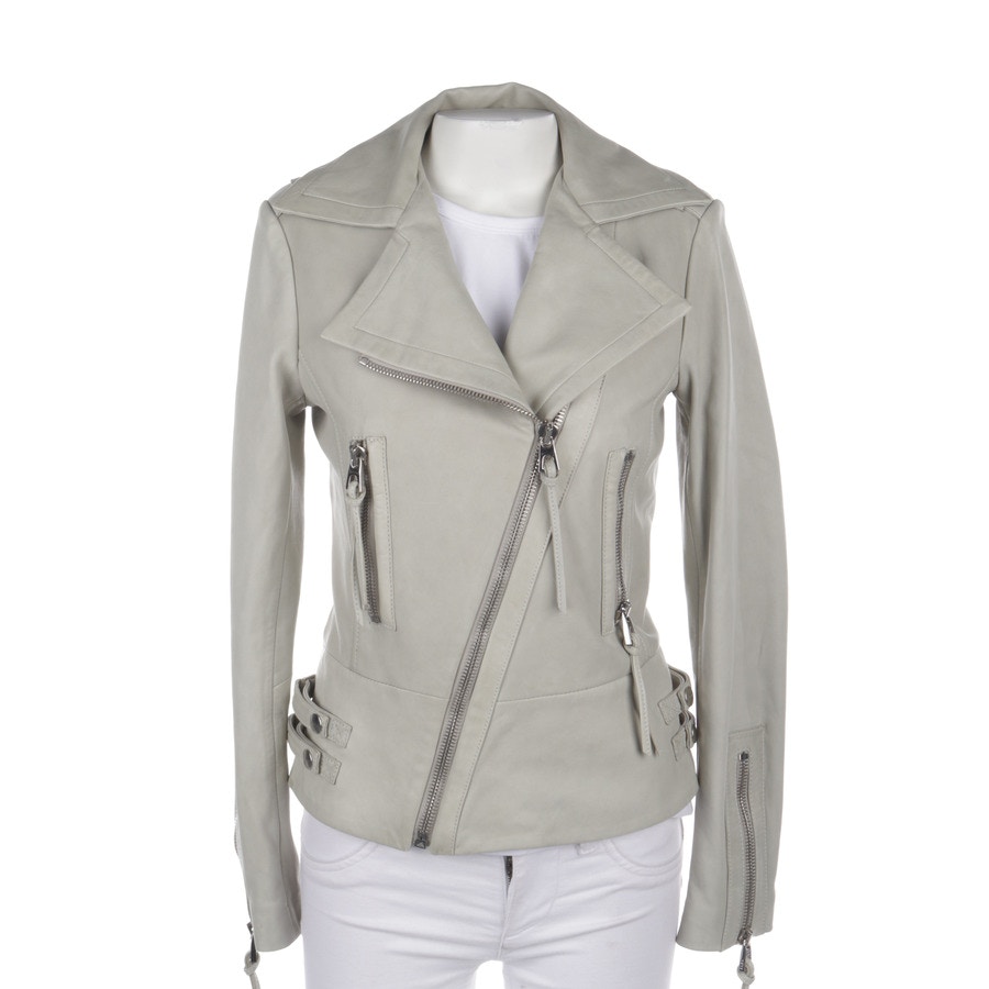 Image 1 of LeatherJackets 36 Grège in color White | Vite EnVogue