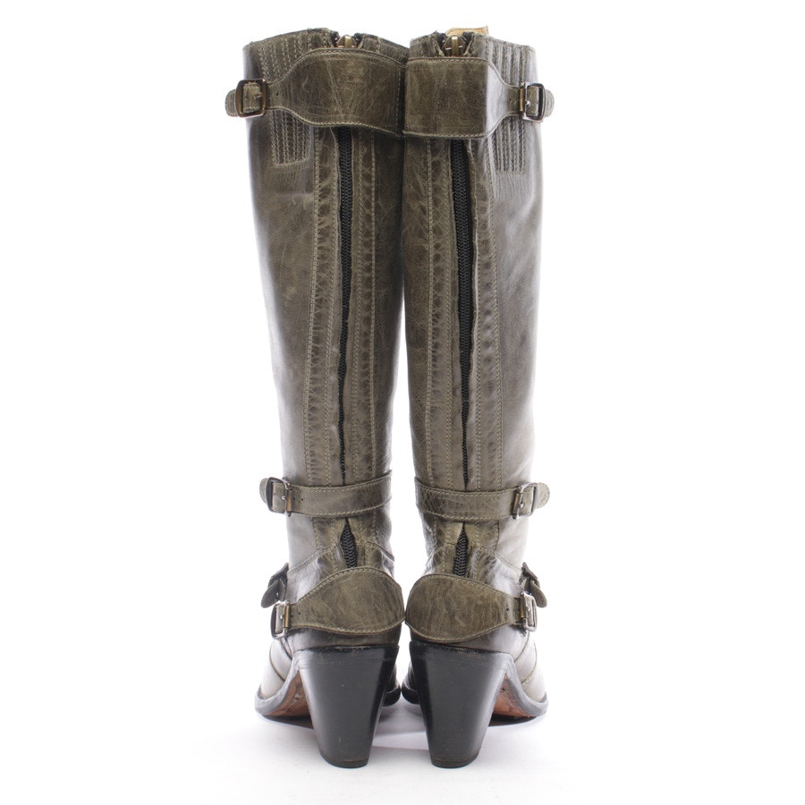 Image 3 of Knee High Boots EUR 37 Olive in color Green | Vite EnVogue