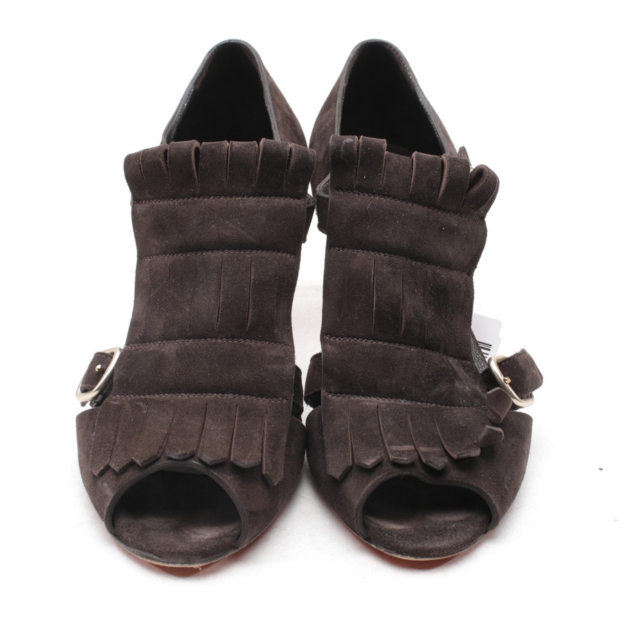 Image 2 of Heeled Sandals EUR 36.5 Mahogany Brown in color Brown | Vite EnVogue