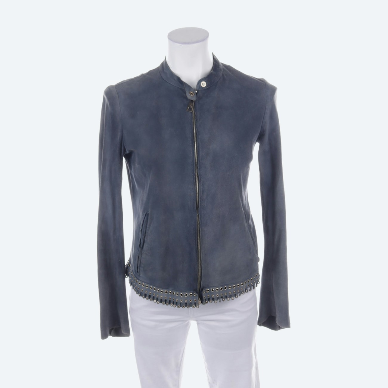 Image 1 of LeatherJackets M Steelblue in color Blue | Vite EnVogue