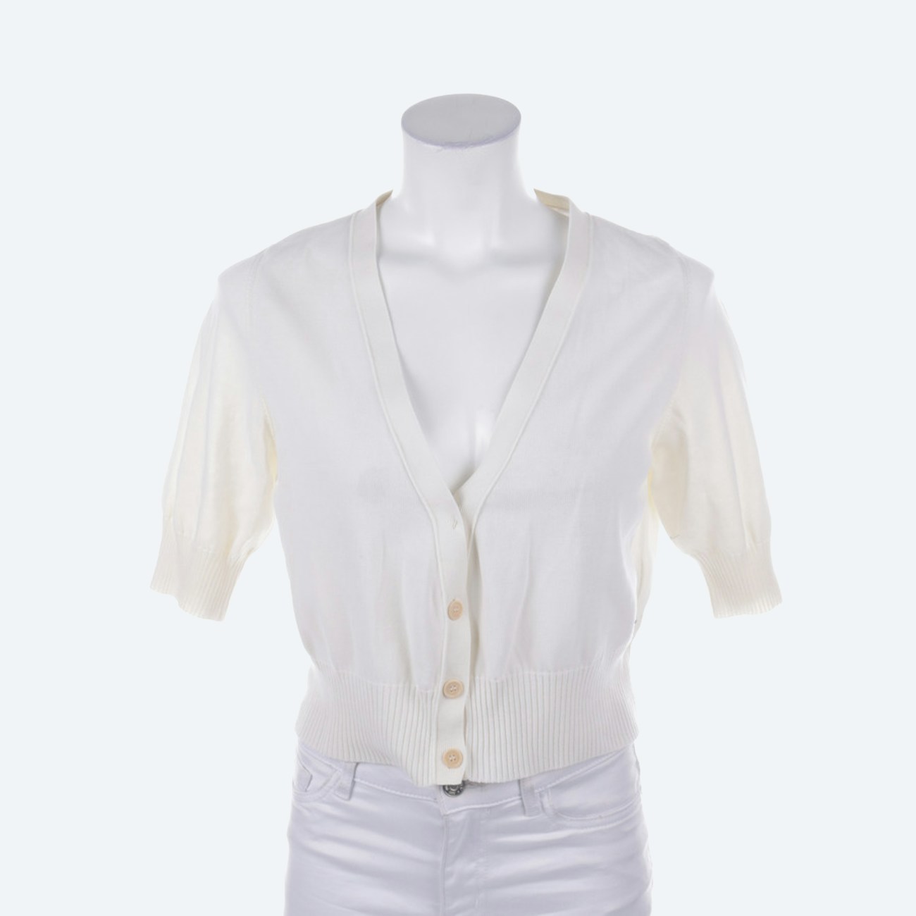 Image 1 of Cardigan L Ivory in color White | Vite EnVogue