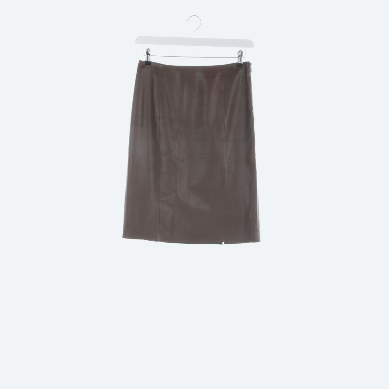 Image 1 of Leather Skirt 34 Cognac in color Brown | Vite EnVogue