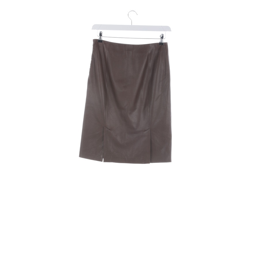 Image 2 of Leather Skirt 34 Cognac in color Brown | Vite EnVogue