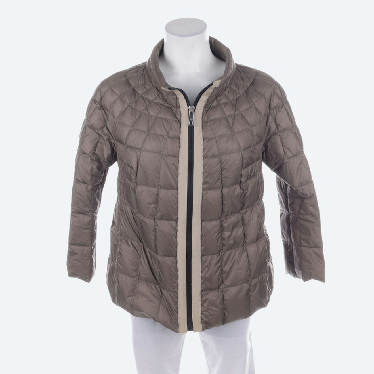Image 1 of Down Jacket M Gray green in color Gray | Vite EnVogue