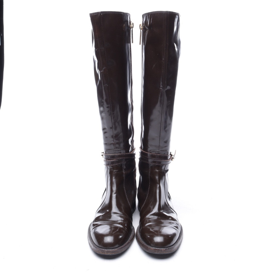 Image 2 of Calf High Boots EUR 35.5 Mahogany Brown in color Brown | Vite EnVogue