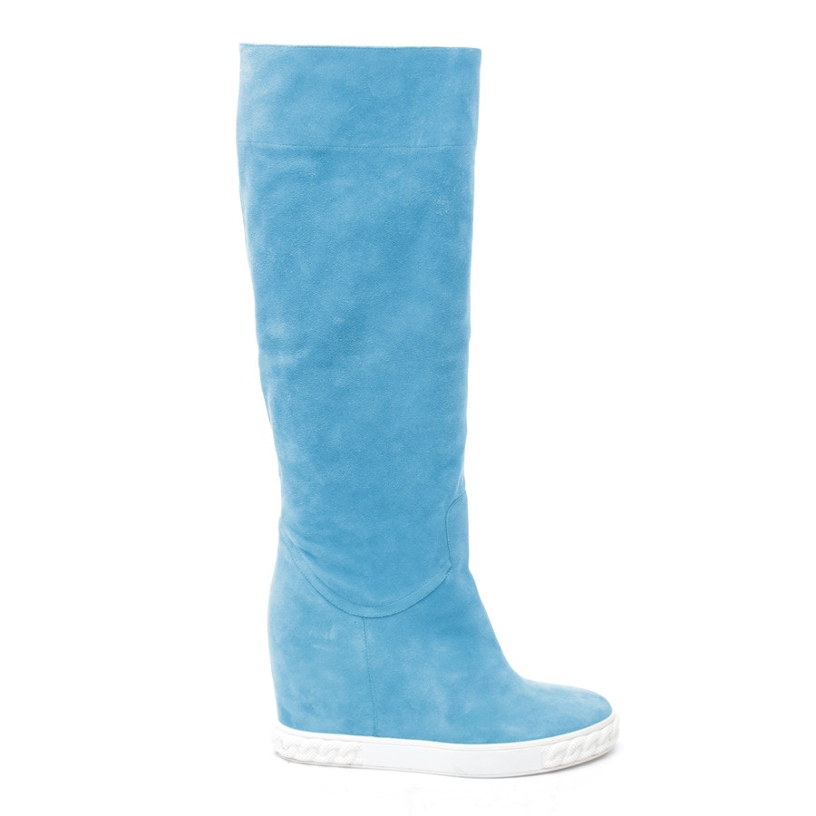 Image 1 of Calf High Boots EUR 37 Blue in color Blue | Vite EnVogue