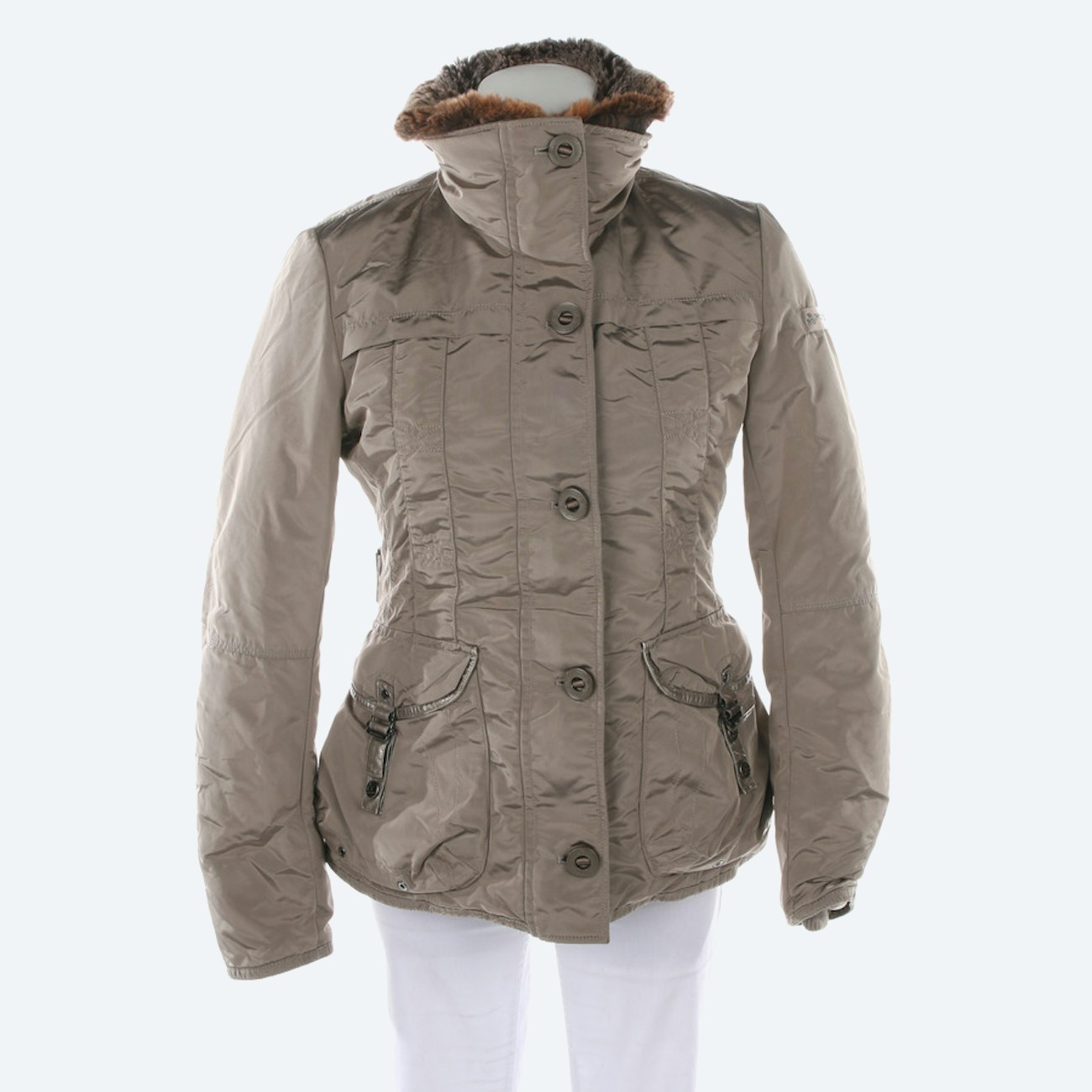 Image 1 of Down Jacket S Tan in color Brown | Vite EnVogue