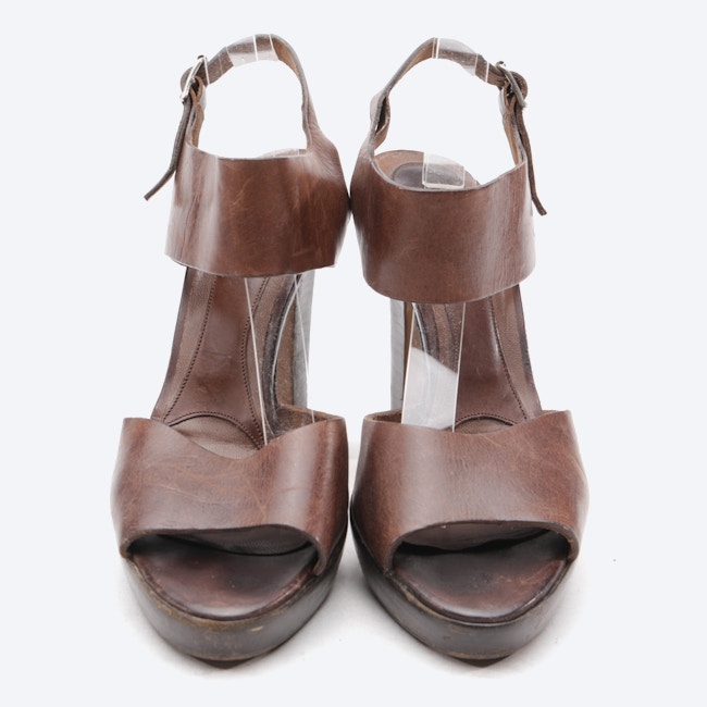 Image 2 of Heeled Sandals EUR 40 Cognac in color Brown | Vite EnVogue