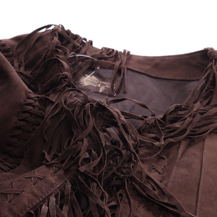 Image 3 of Leather Coat S Brown in color Brown | Vite EnVogue