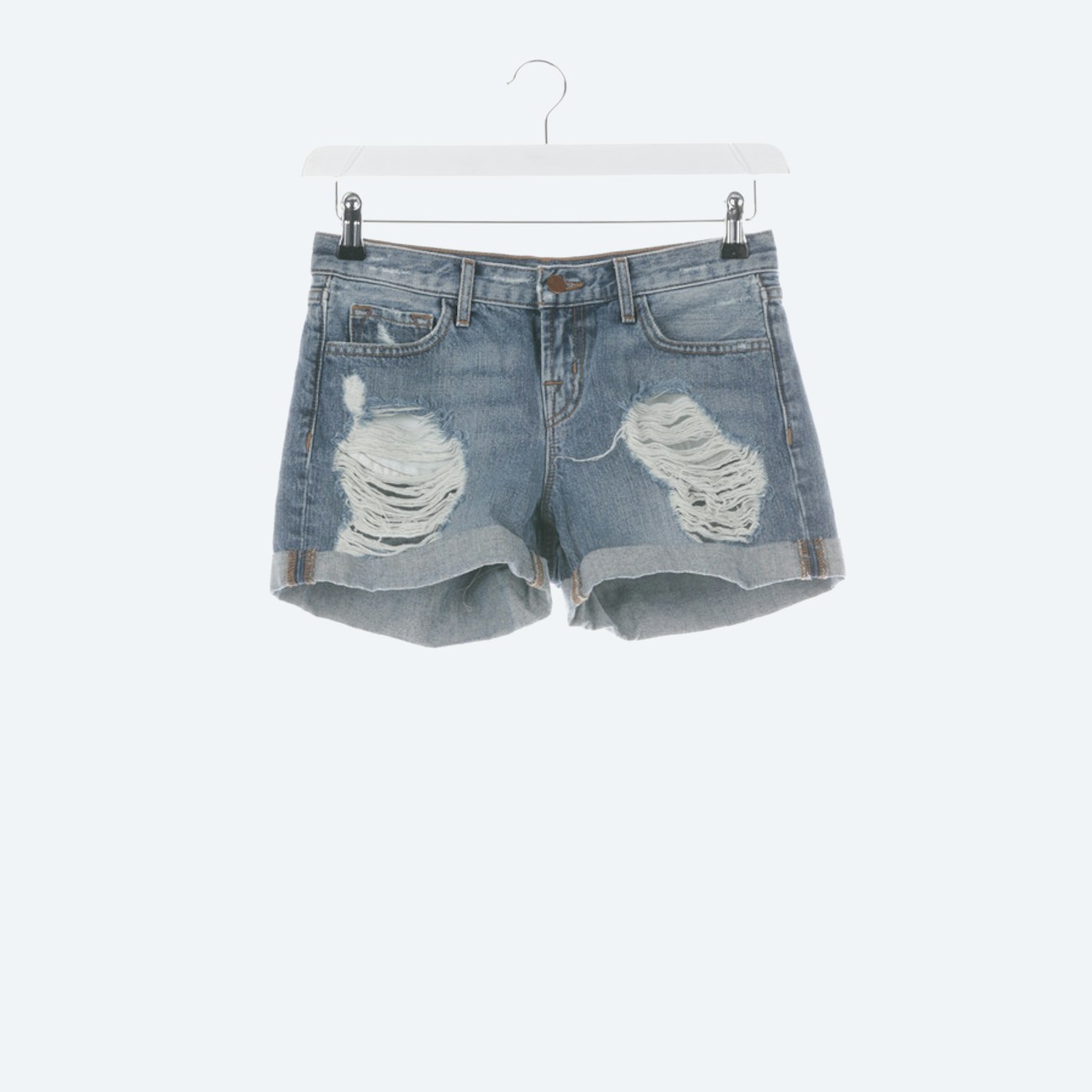 Image 1 of Shorts W24 Skyblue in color Blue | Vite EnVogue