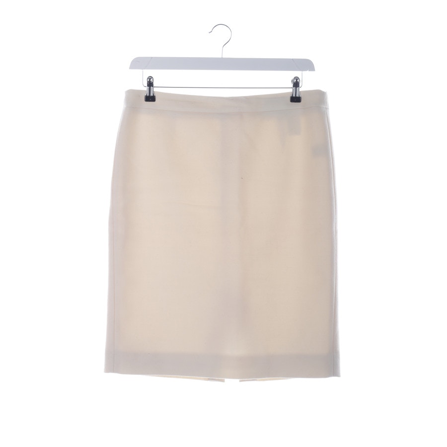 Image 1 of Wool Skirt 2XL Cream in color White | Vite EnVogue