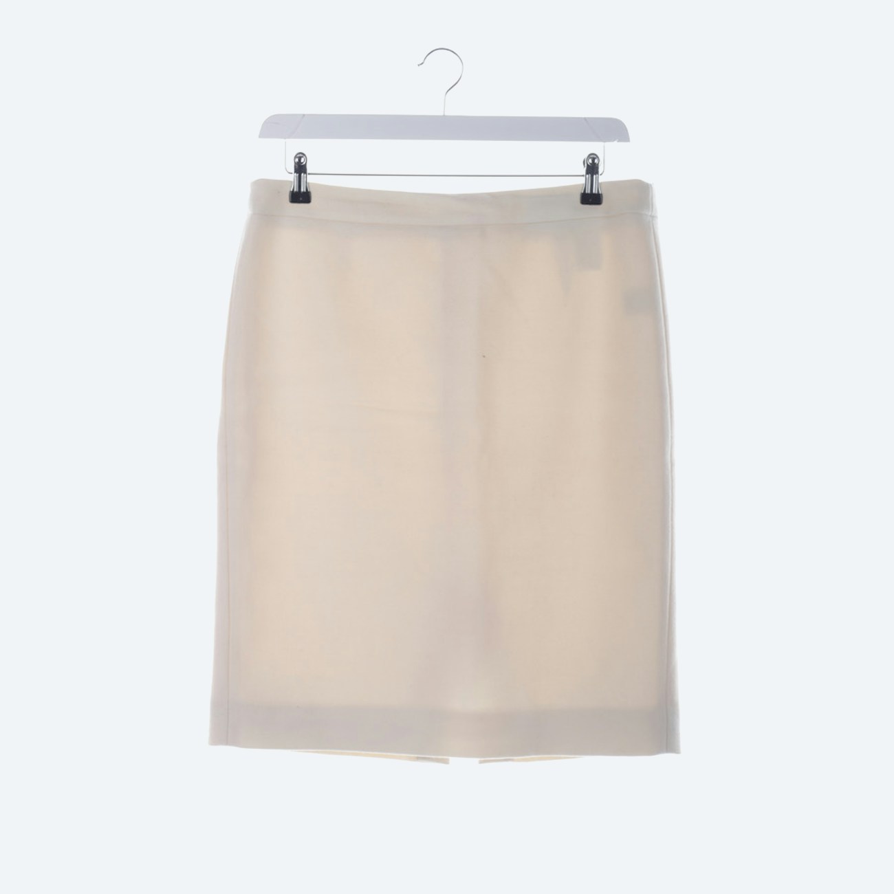 Image 1 of Wool Skirt 2XL Cream in color White | Vite EnVogue