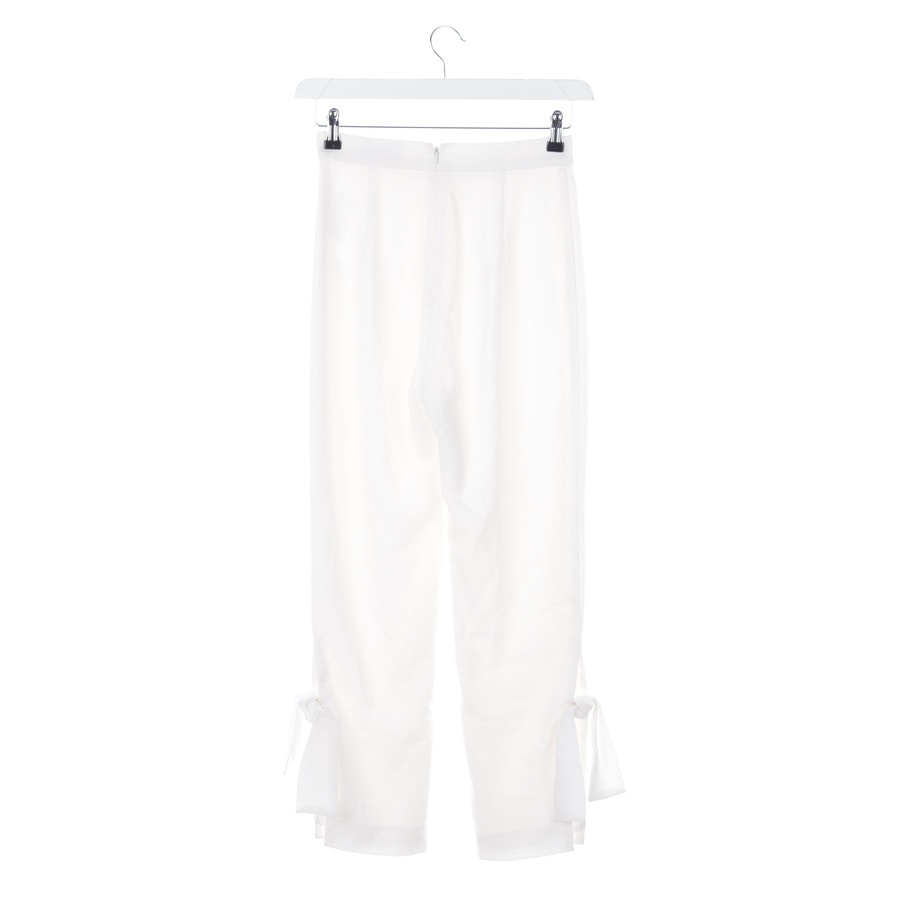 Image 2 of Trousers 36 Cream in color White | Vite EnVogue