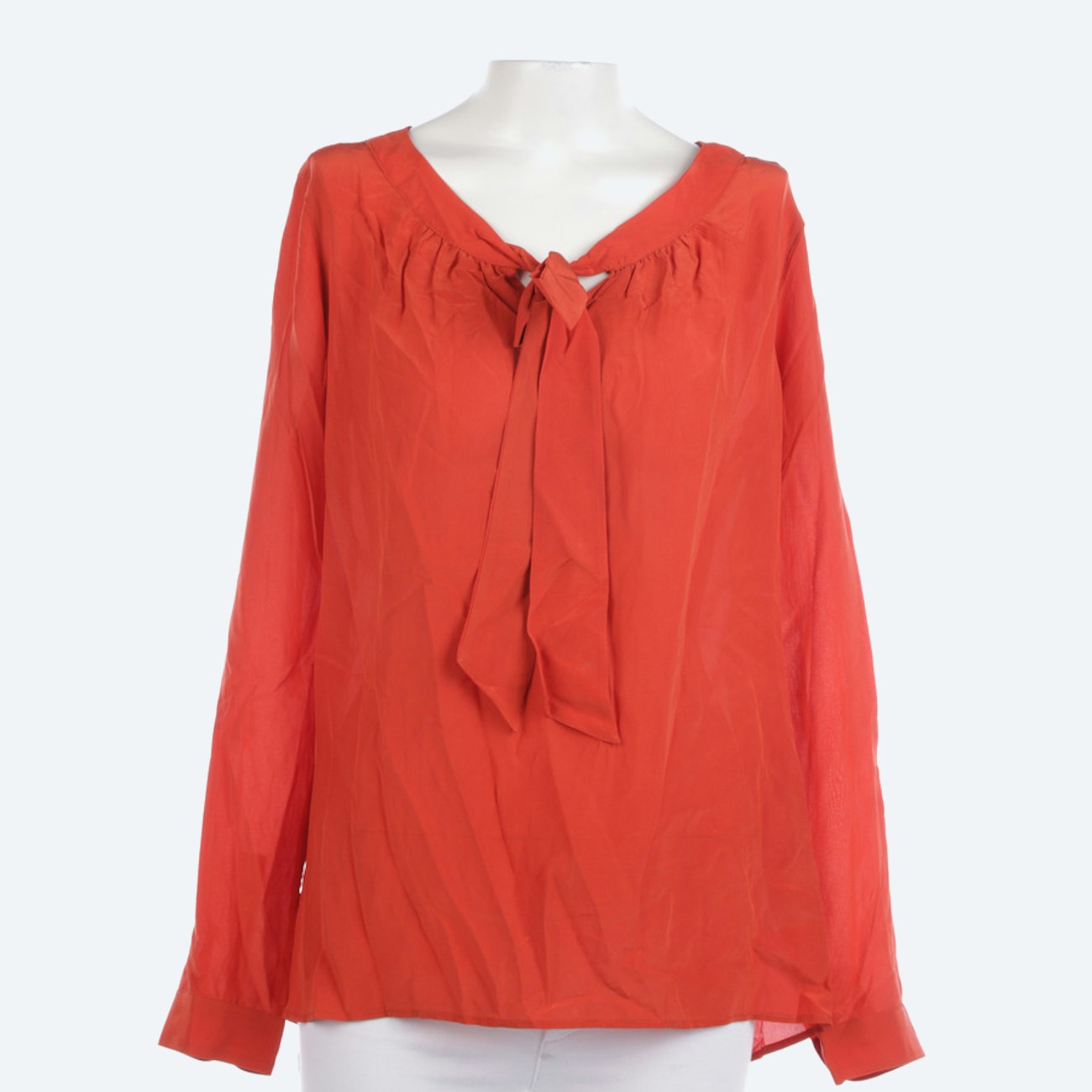 Image 1 of Silk Shirt S Orangered in color Orange | Vite EnVogue