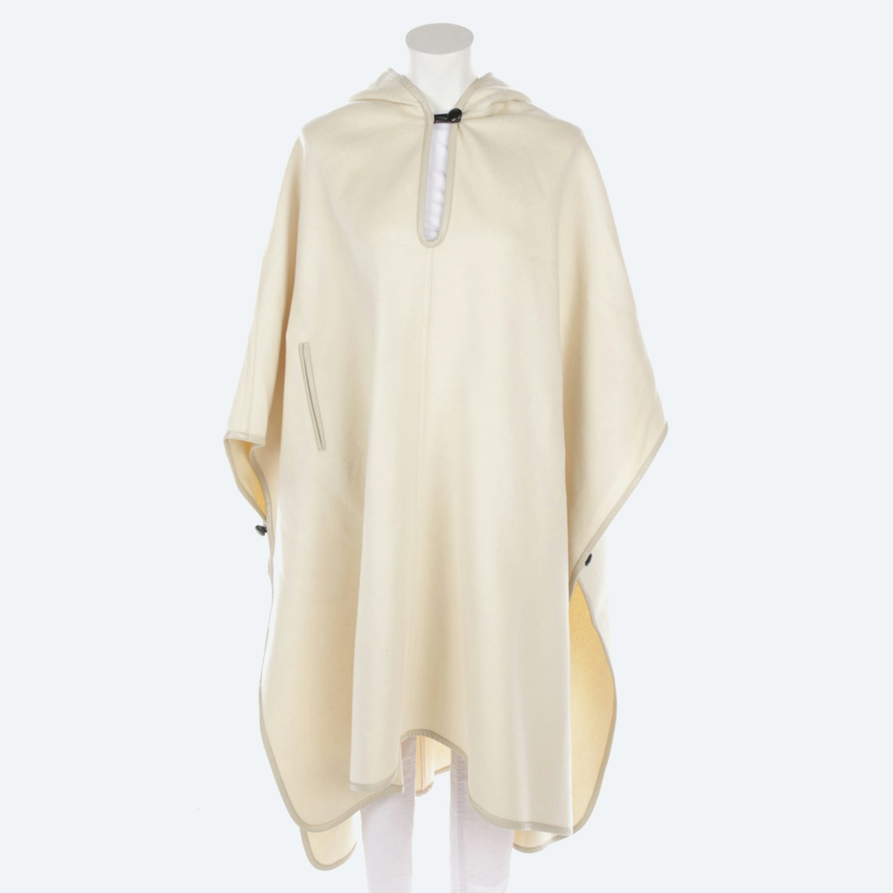 Image 1 of Poncho One Size Ivory in color White | Vite EnVogue