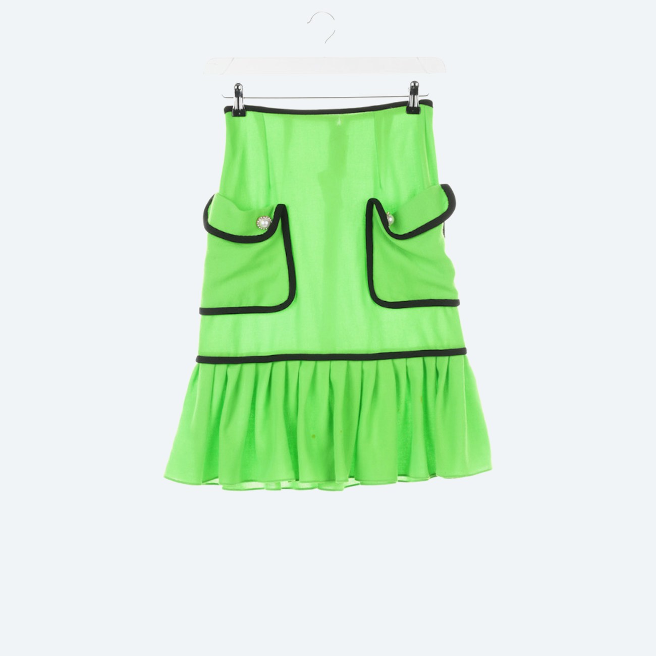 Image 1 of Wool Skirt 34 Green in color Green | Vite EnVogue