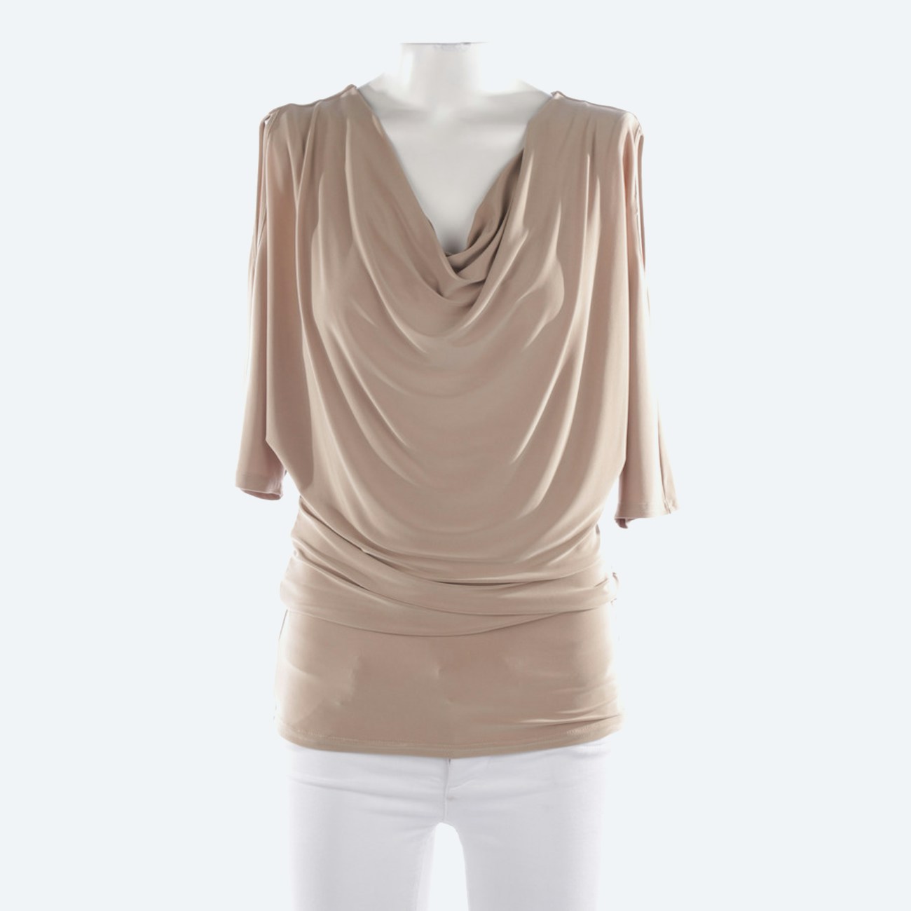 Image 1 of Shirt Blouse 32 Tan in color Brown | Vite EnVogue