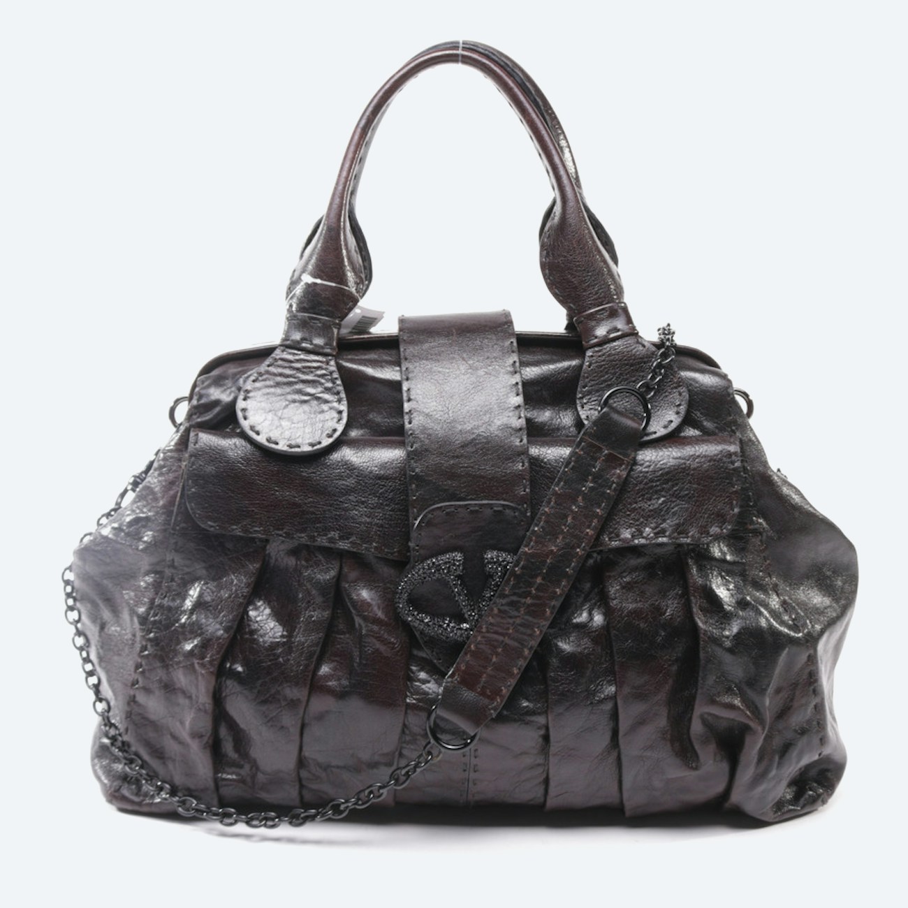 Image 1 of Handbag Mahogany Brown in color Brown | Vite EnVogue