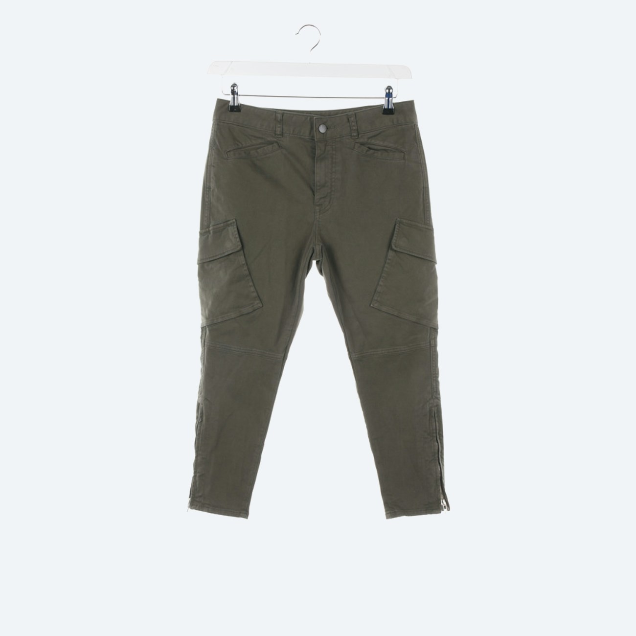 Image 1 of Trousers W26 Olive in color Green | Vite EnVogue