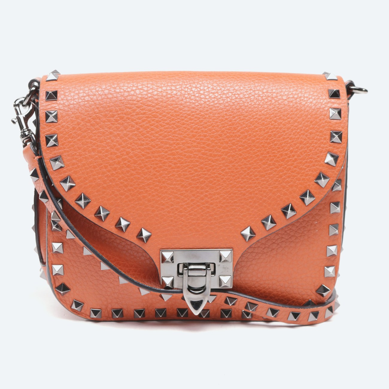 Image 1 of Rockstud Shoulder Bag Rust in color Brown | Vite EnVogue