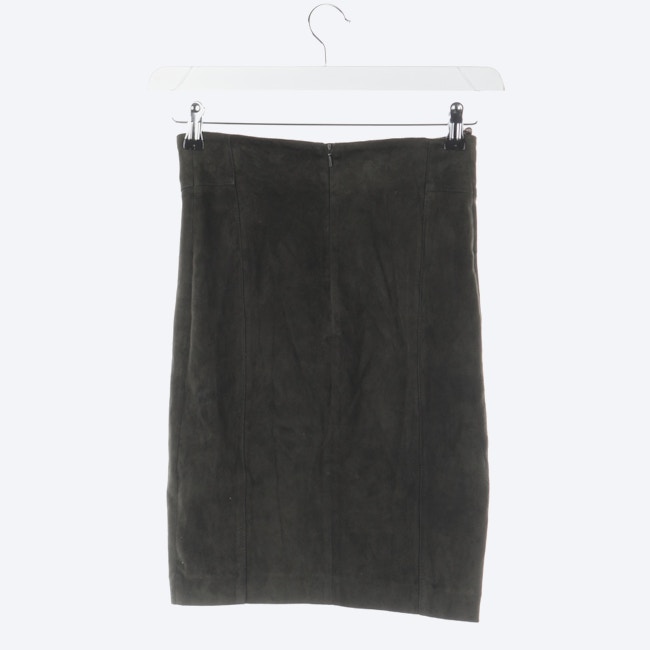 Image 2 of Leder Skirt 34 Darkolivegreen in color Green | Vite EnVogue