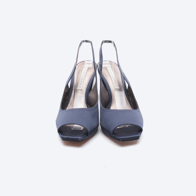 Image 2 of Heeled Sandals EUR 38.5 Navy in color Blue | Vite EnVogue