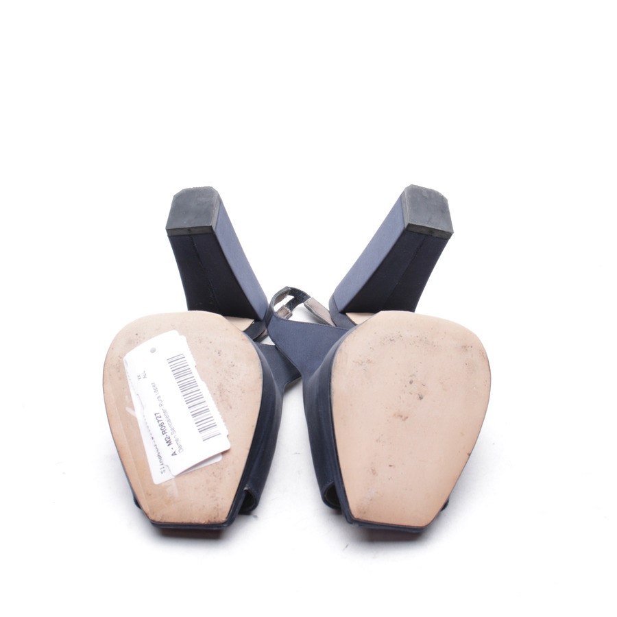 Image 4 of Heeled Sandals EUR 38.5 Navy in color Blue | Vite EnVogue