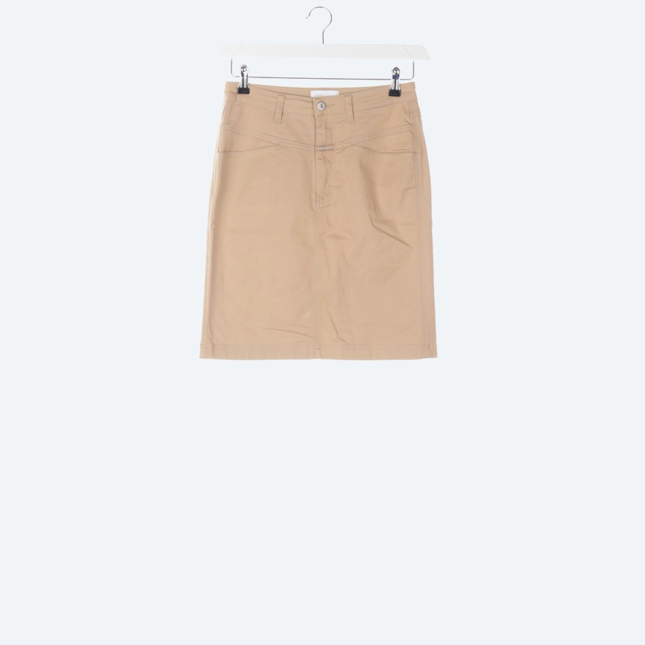 Image 1 of Skirt 42 Tan in color Brown | Vite EnVogue