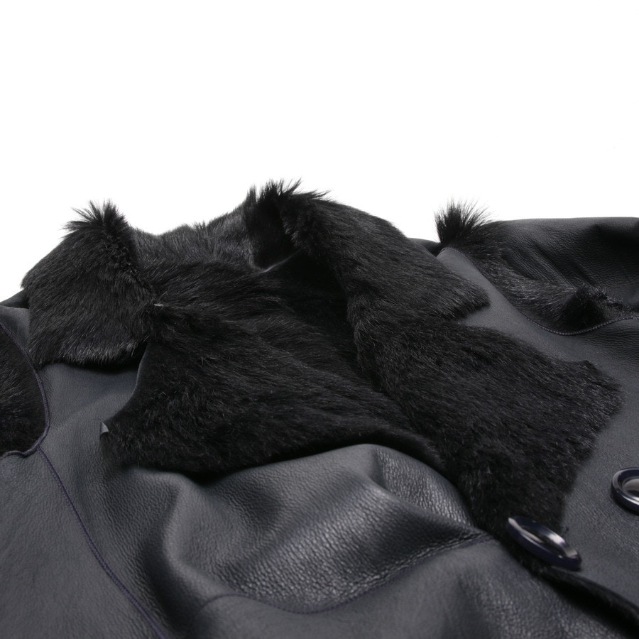 Image 5 of Leather Coat 38 Black in color Black | Vite EnVogue