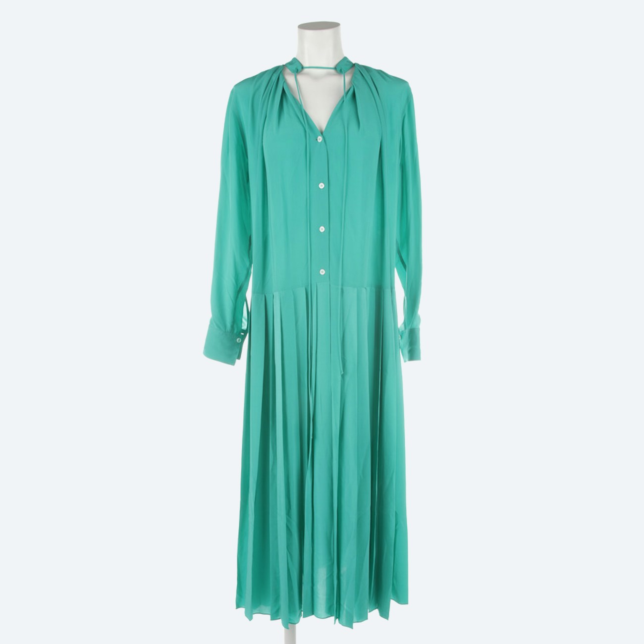 Image 1 of Silk Dress 38 Green in color Green | Vite EnVogue