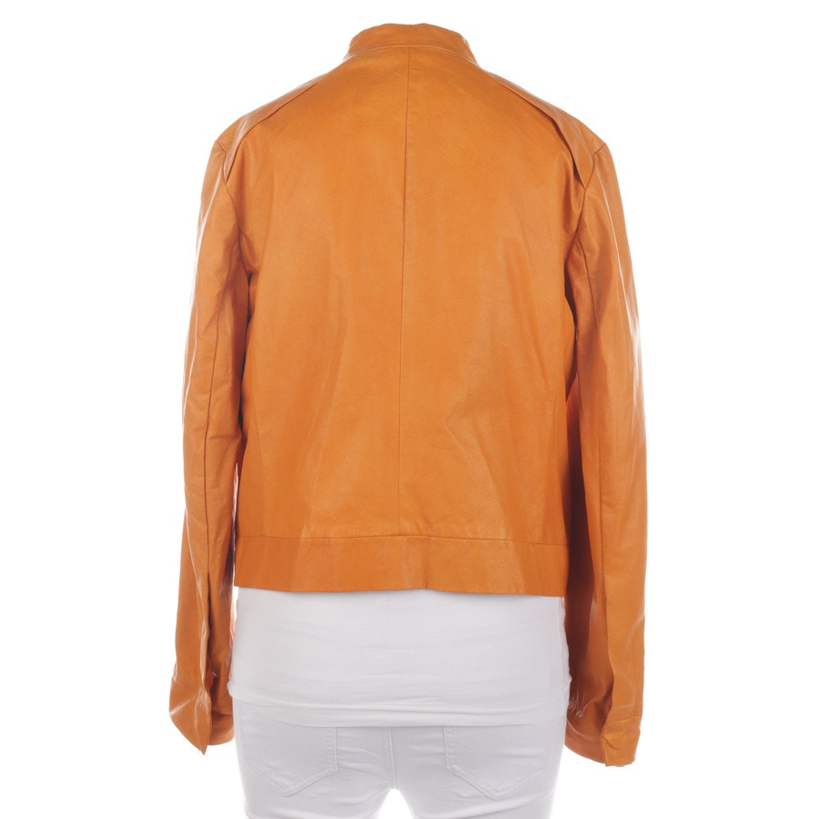 Image 2 of LeatherJacket 40 Orange in color Orange | Vite EnVogue