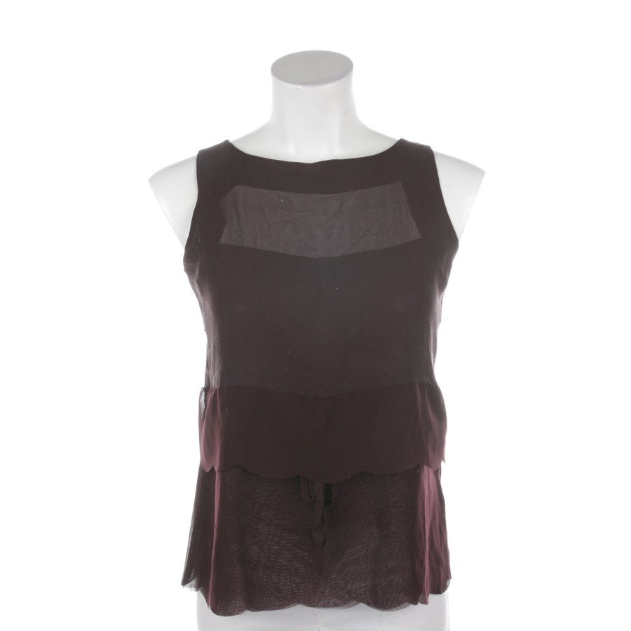 Image 1 of Silk Top 38 Maroon in color Red | Vite EnVogue