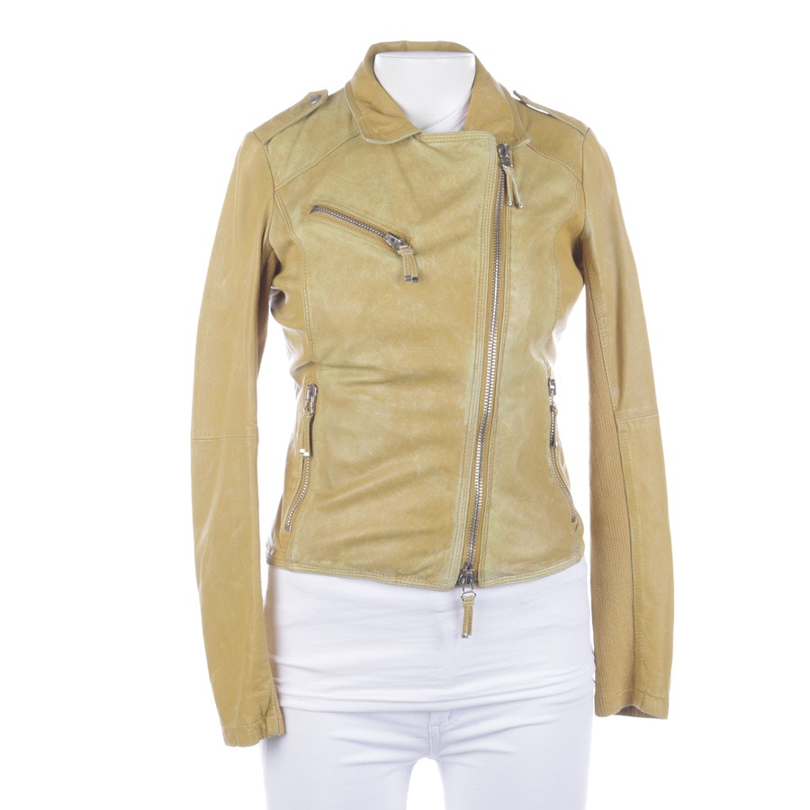 Image 1 of LeatherJacket M Mustard Yellow in color Yellow | Vite EnVogue