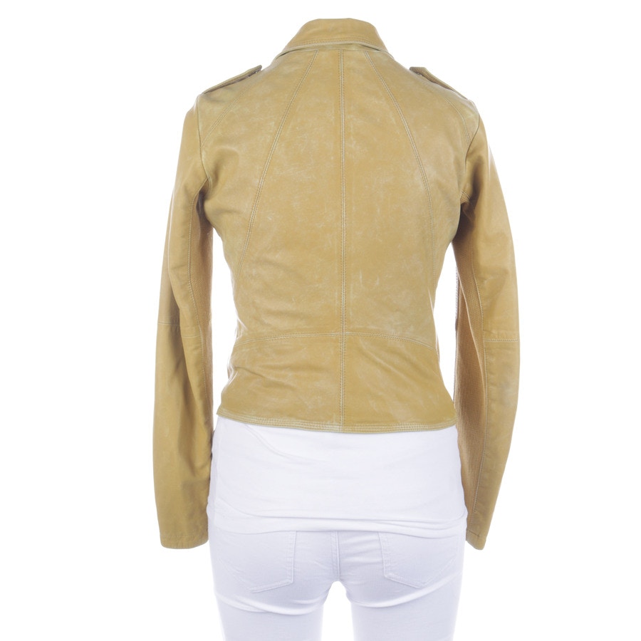 Image 2 of LeatherJacket M Mustard Yellow in color Yellow | Vite EnVogue