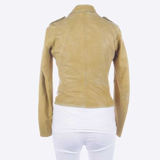Image 2 of LeatherJacket M Mustard Yellow in color Yellow | Vite EnVogue